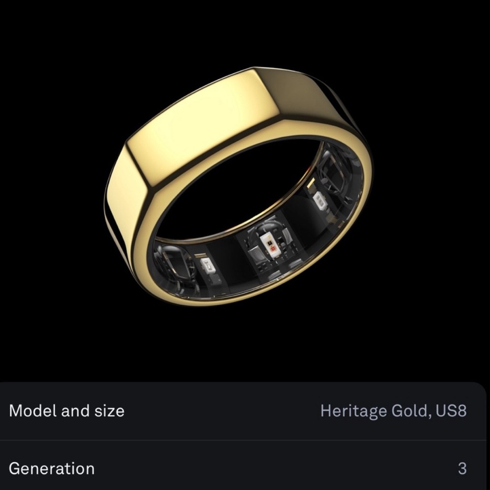 OURA RING - SIZE 7 - GOLD - HERITAGE